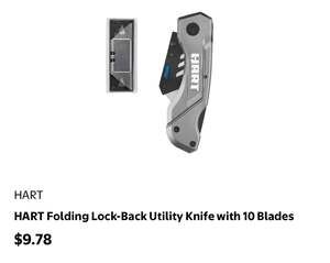 HART Replacement Pocket Clip for Folding Lock-Back Utility Knife with Screws